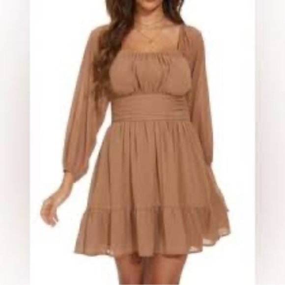 Dokotoo Dresses & Skirts - Elegant Tan Women's Dress